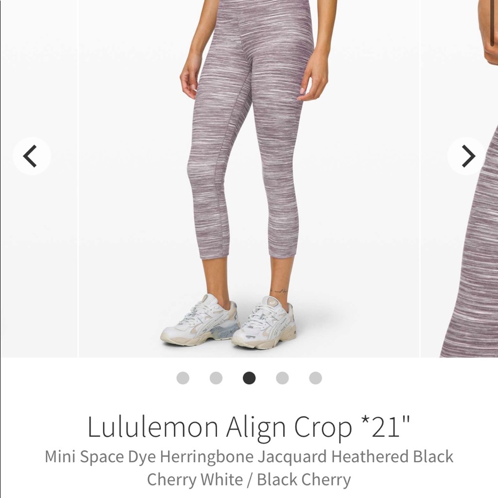 Lululemon Align Crop 21” SBRS size 6 Legging